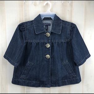 BACCINI 3/4 Sleeve Denim Jacket/Blazer